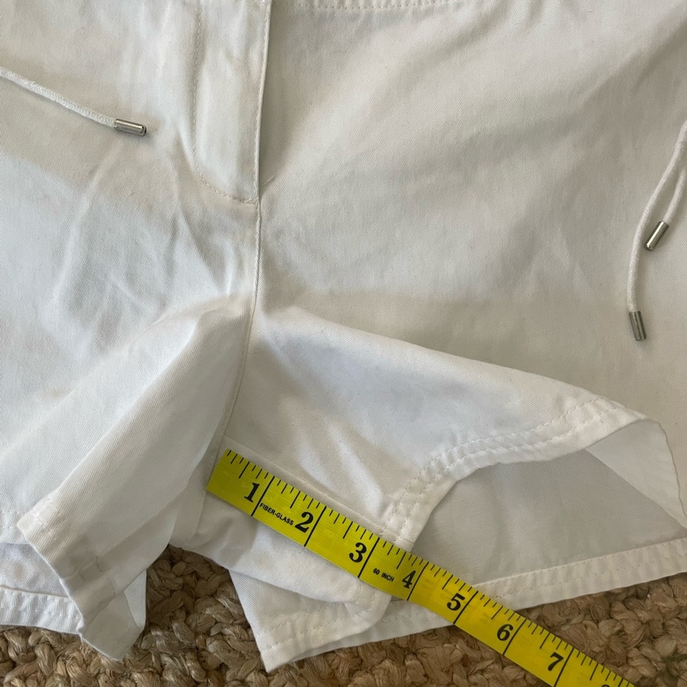 LOFT 8 White Cotton Nautical Shorts - Picture 6 of 7